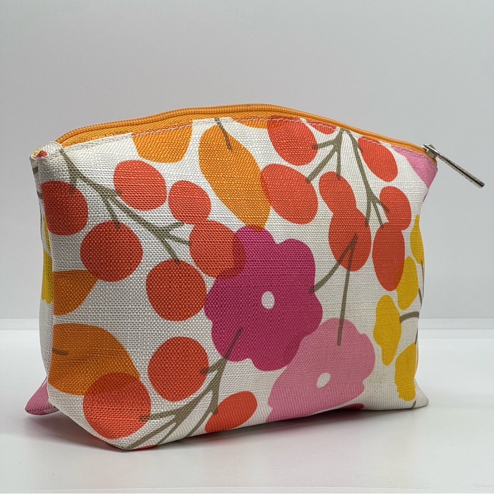 Clinique flowered stand up make up cosmetic bag 3/$15